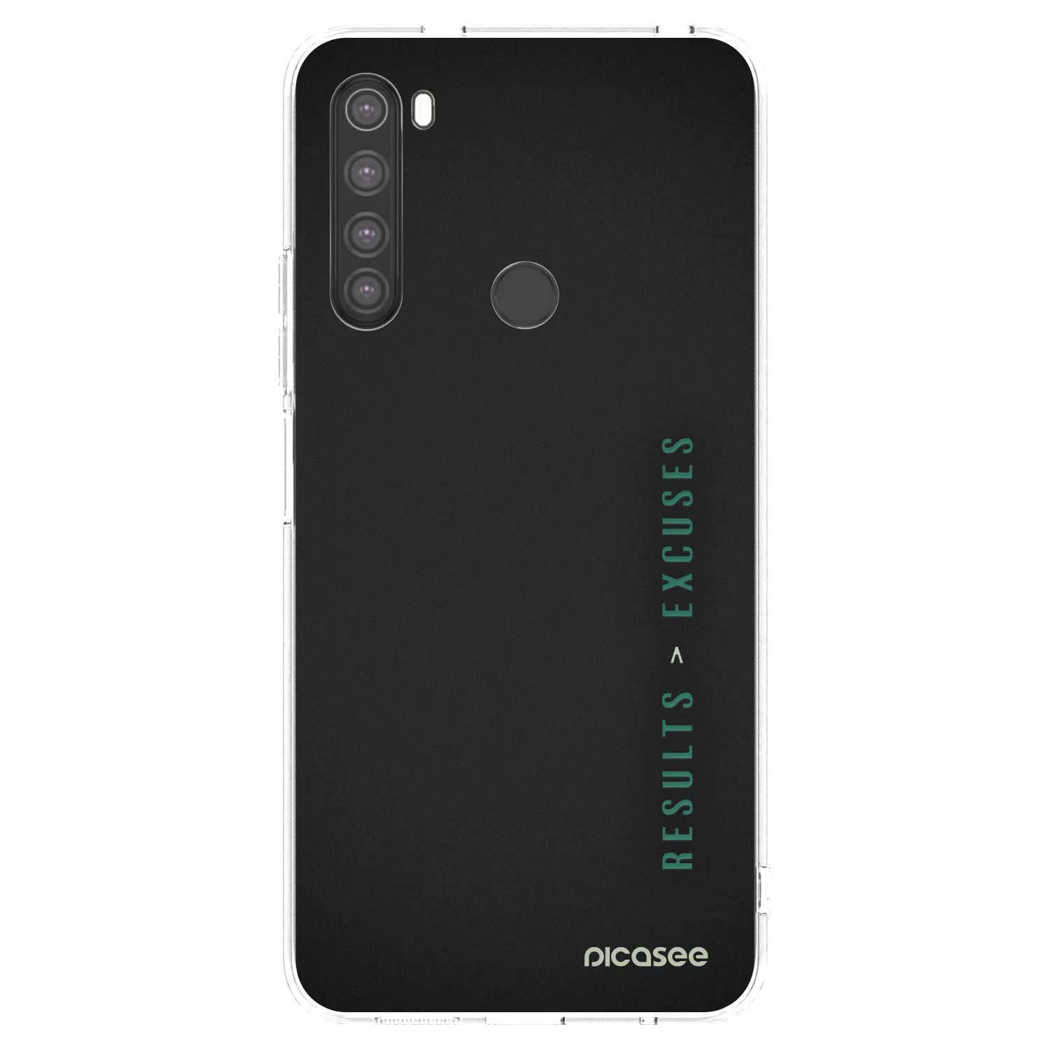 Picasee silikonski prozorni ovitek za Xiaomi Redmi Note 8 - Results x Excuses