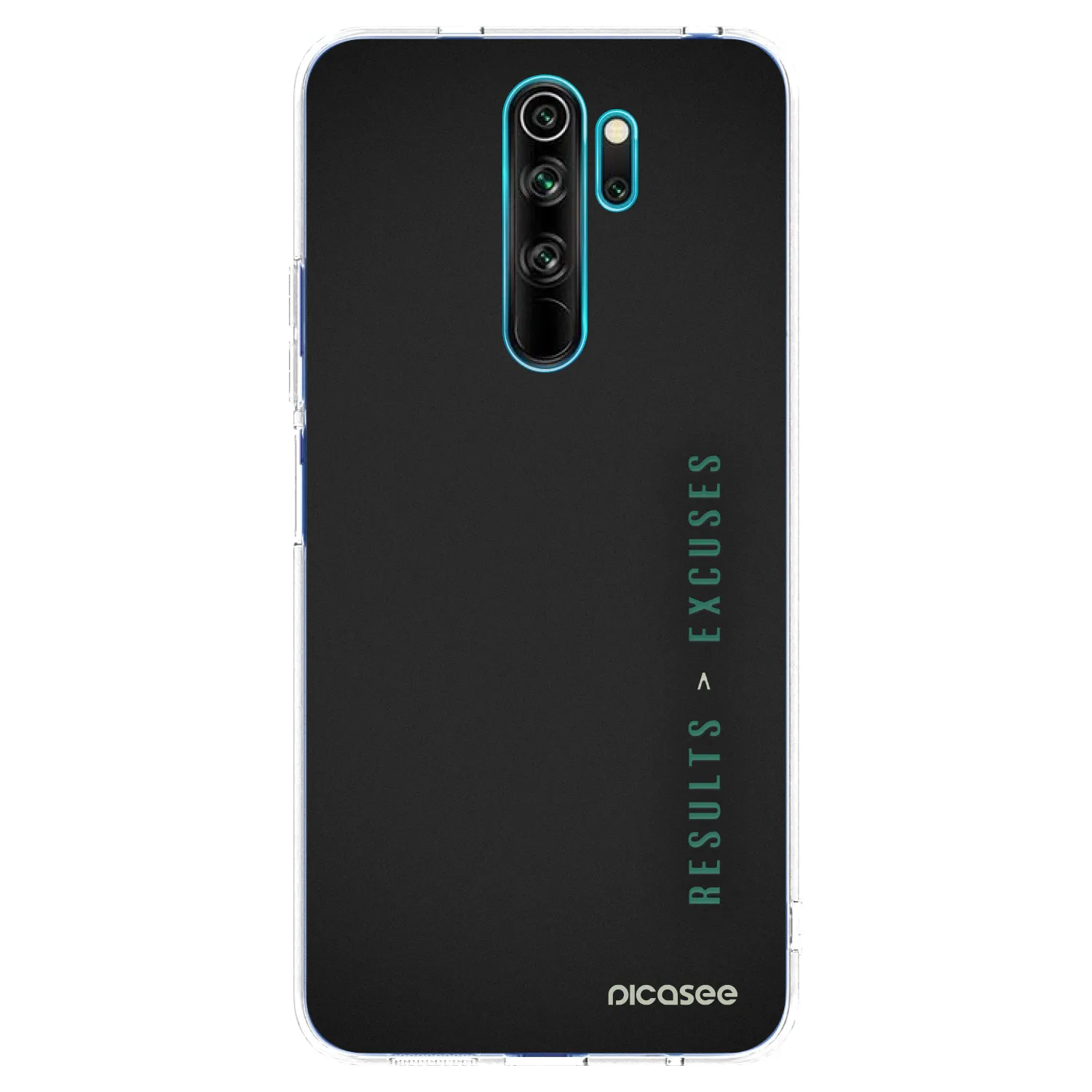 Picasee silikonski prozorni ovitek za Xiaomi Redmi Note 8 Pro - Results x Excuses
