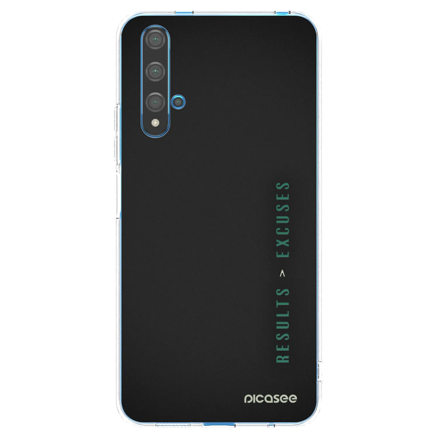 Picasee silikonski prozorni ovitek za Huawei Nova 5T - Results x Excuses
