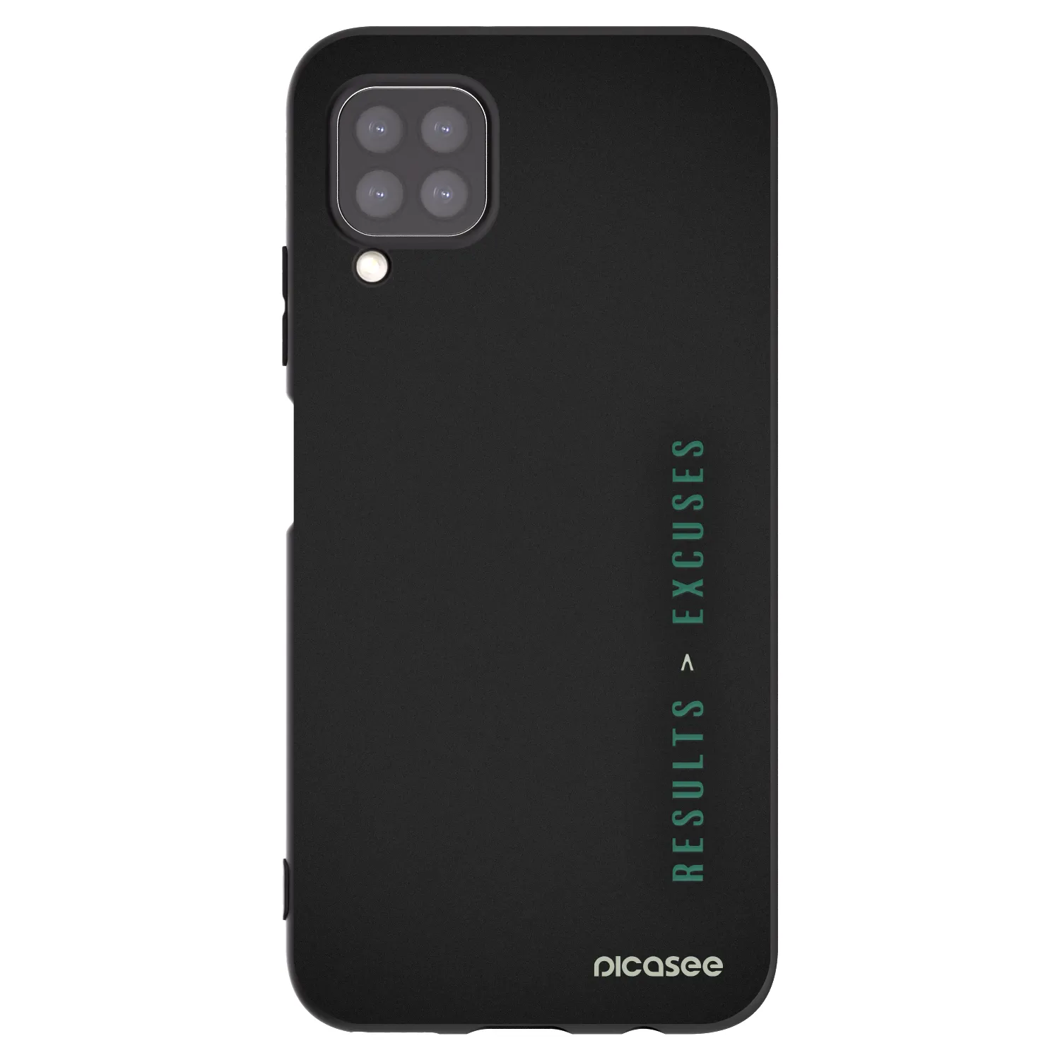 Picasee silikonski črni ovitek za Huawei P40 Lite - Results x Excuses