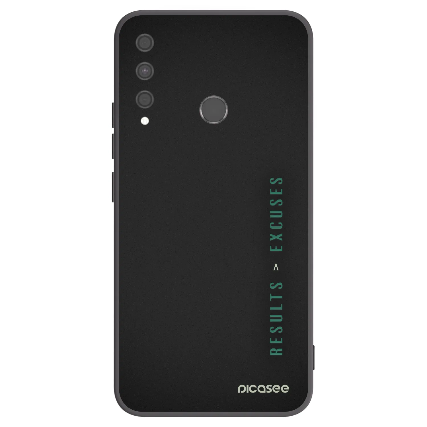 Picasee silikonski črni ovitek za Huawei P40 Lite E - Results x Excuses