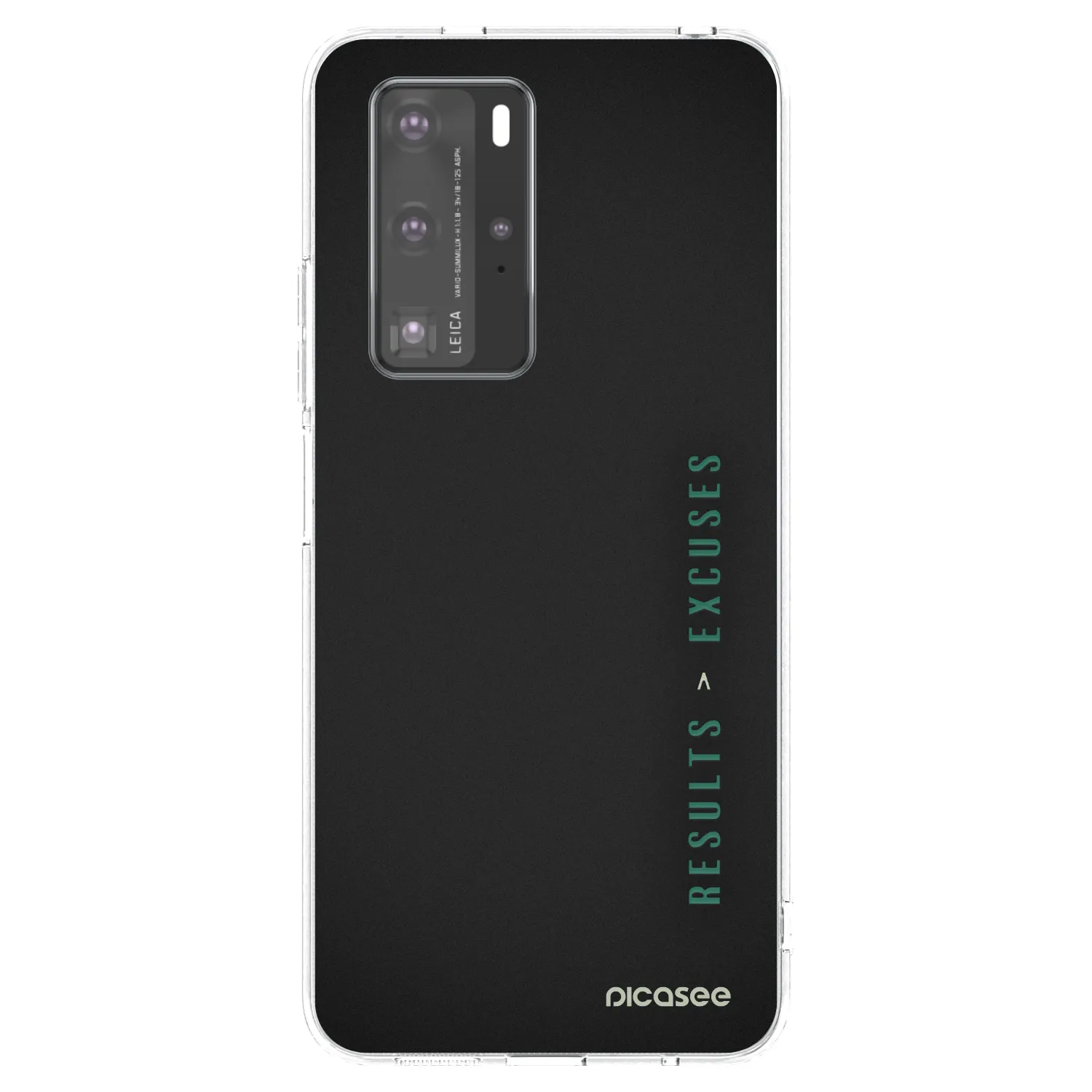 Picasee silikonski prozorni ovitek za Huawei P40 Pro - Results x Excuses