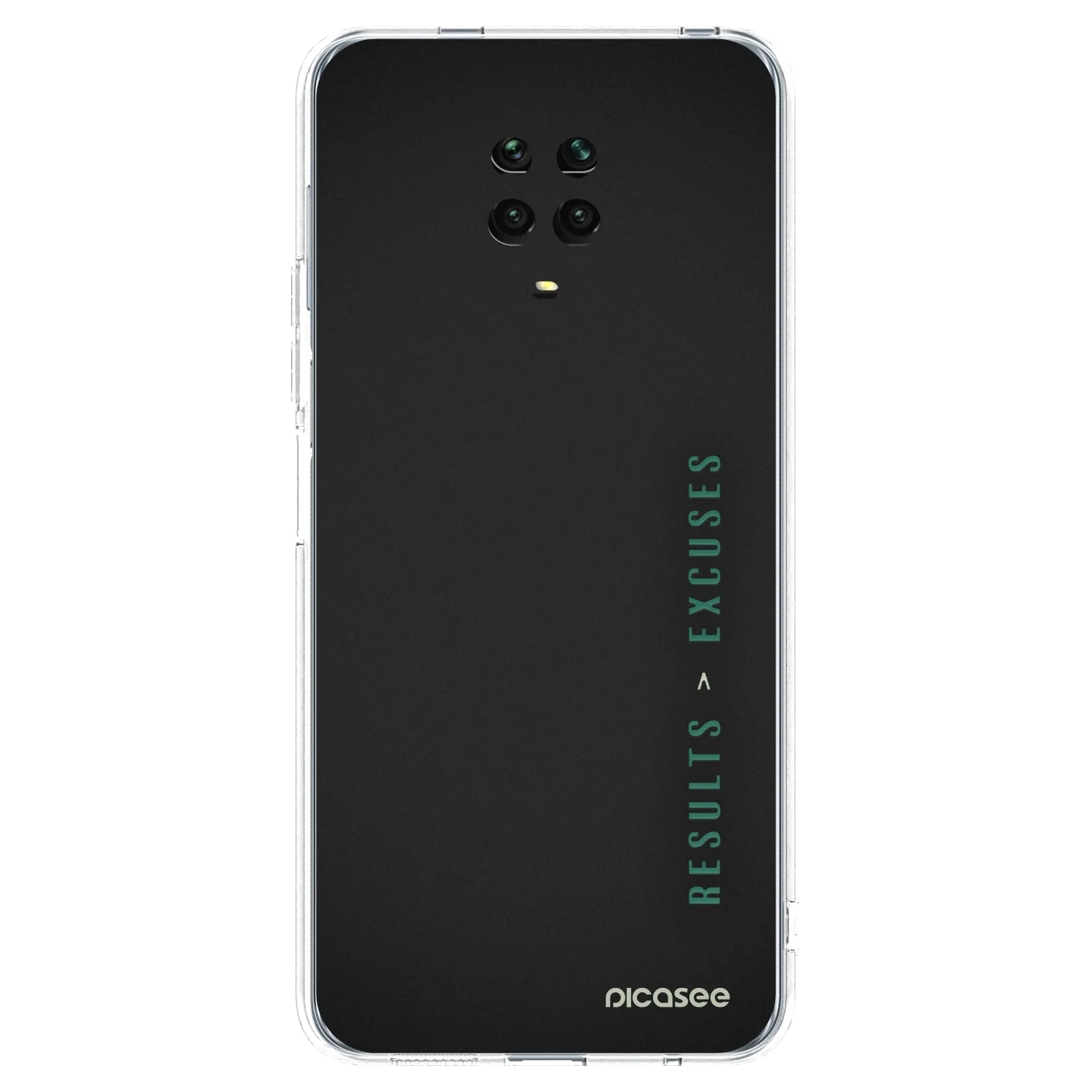 Picasee silikonski prozorni ovitek za Xiaomi Redmi Note 9S - Results x Excuses