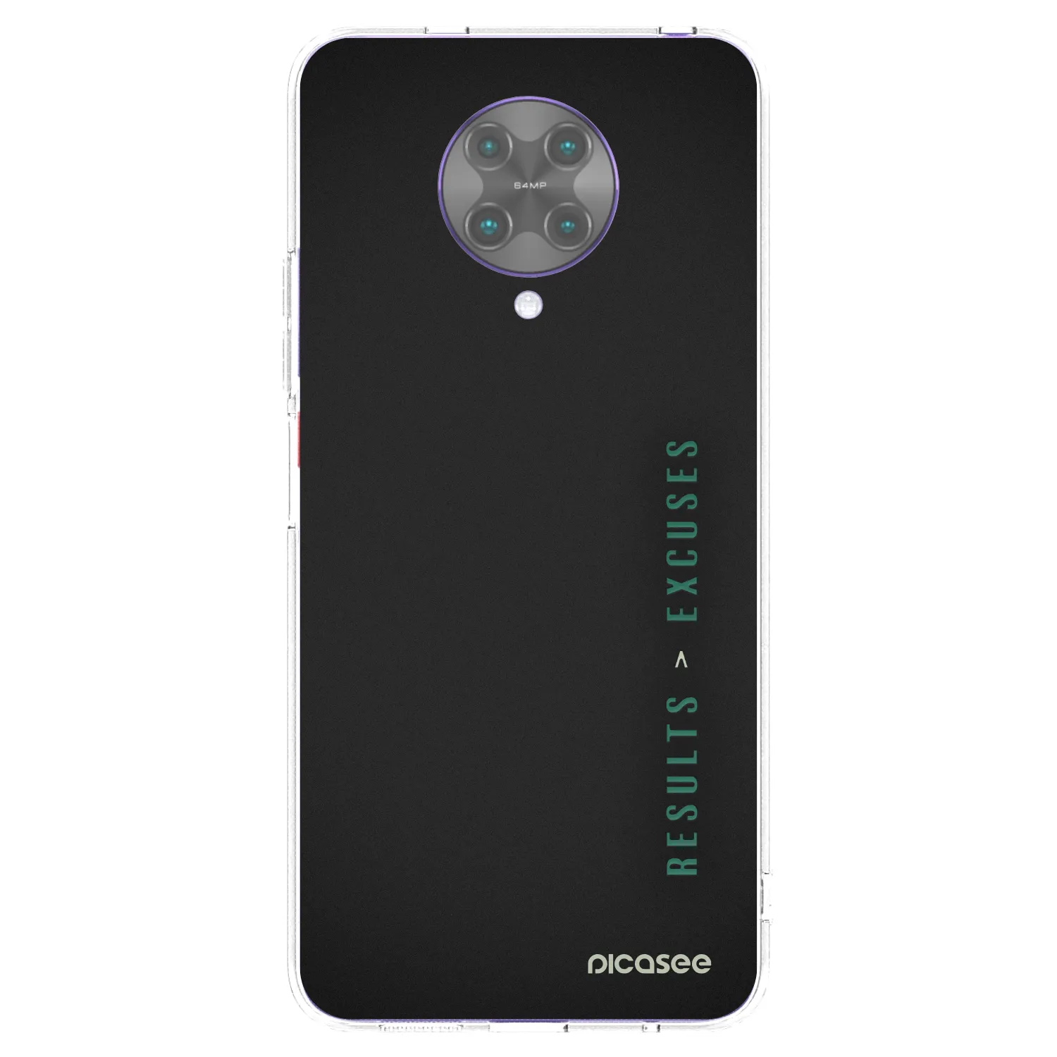 Picasee silikonski prozorni ovitek za Xiaomi Poco F2 Pro - Results x Excuses