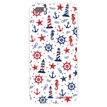 Picasee silikonski prozorni ovitek za Apple iPhone 5/5S/SE - Sailor Vibes