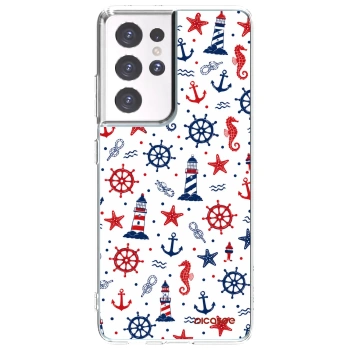 Picasee silikonski prozorni ovitek za Samsung Galaxy S21 Ultra 5G G998B - Sailor Vibes