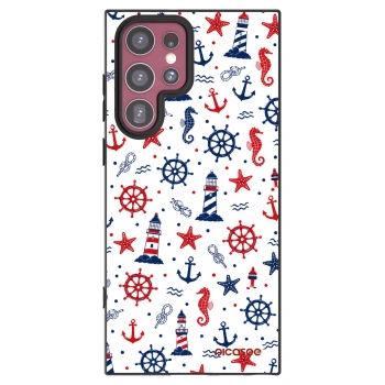 Picasee silikonski črni ovitek za Samsung Galaxy S22 Ultra 5G - Sailor Vibes