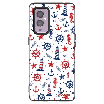 Picasee silikonski črni ovitek za OnePlus 9 - Sailor Vibes