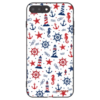 Picasee silikonski črni ovitek za Apple iPhone 8 Plus - Sailor Vibes