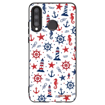 Picasee silikonski črni ovitek za Huawei P30 Lite - Sailor Vibes