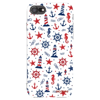 Picasee silikonski prozorni ovitek za Apple iPhone 8 - Sailor Vibes