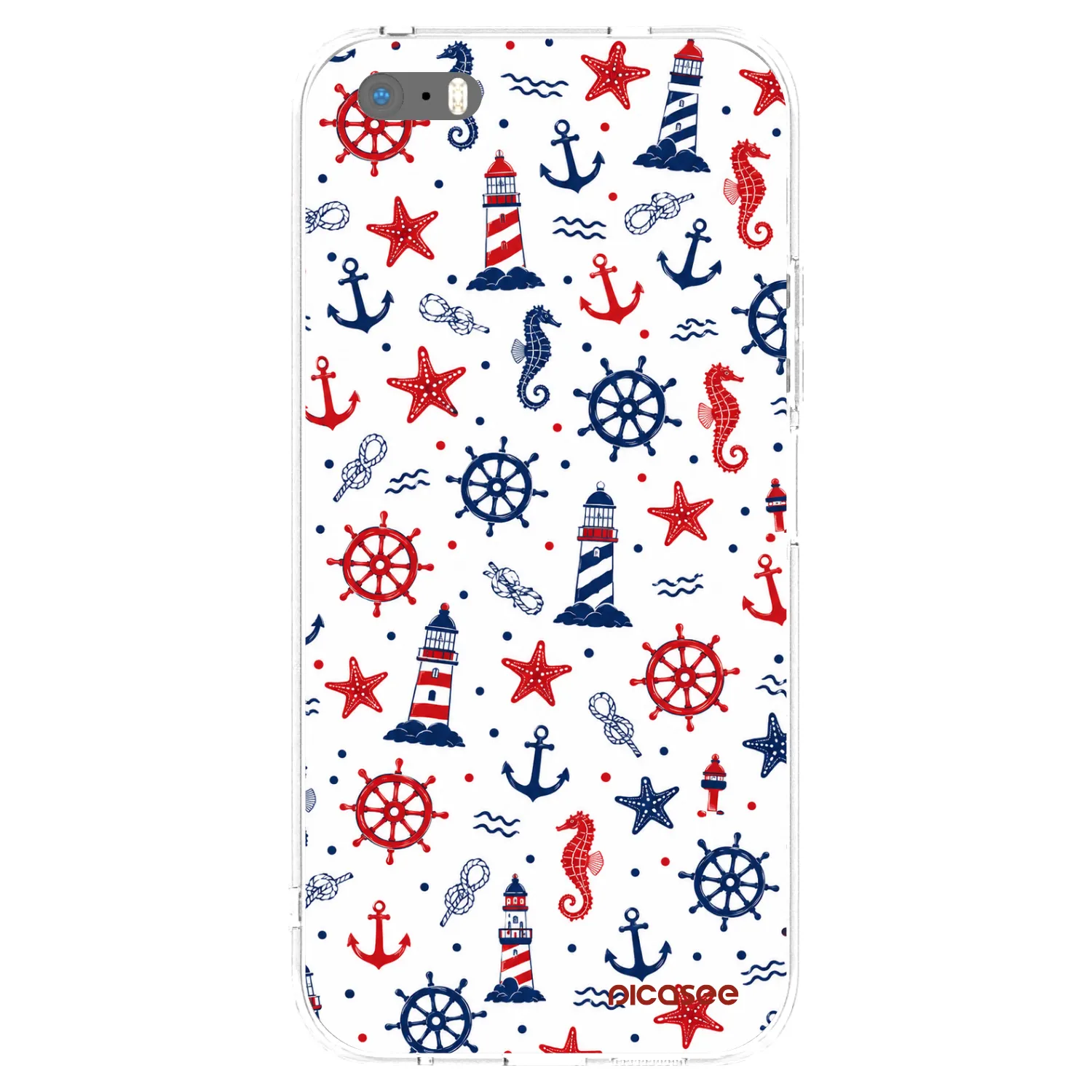 Picasee silikonski prozorni ovitek za Apple iPhone 5/5S/SE - Sailor Vibes