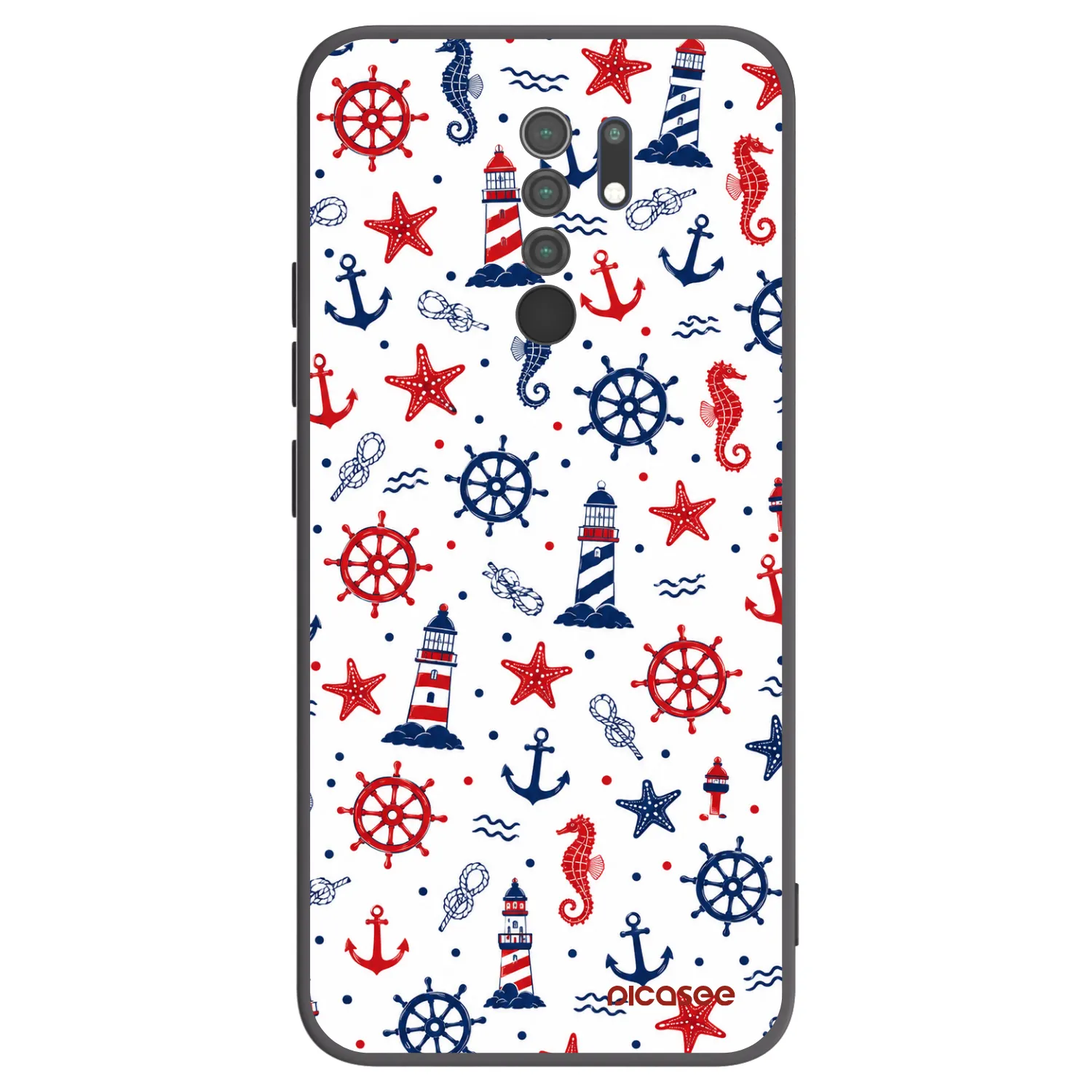 Picasee silikonski črni ovitek za Xiaomi Redmi 9 - Sailor Vibes