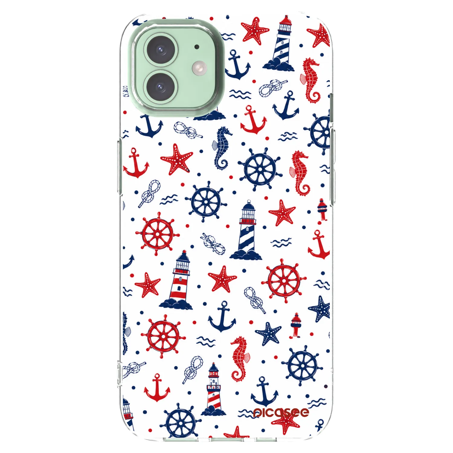 Picasee silikonski prozorni ovitek za Apple iPhone 12 - Sailor Vibes
