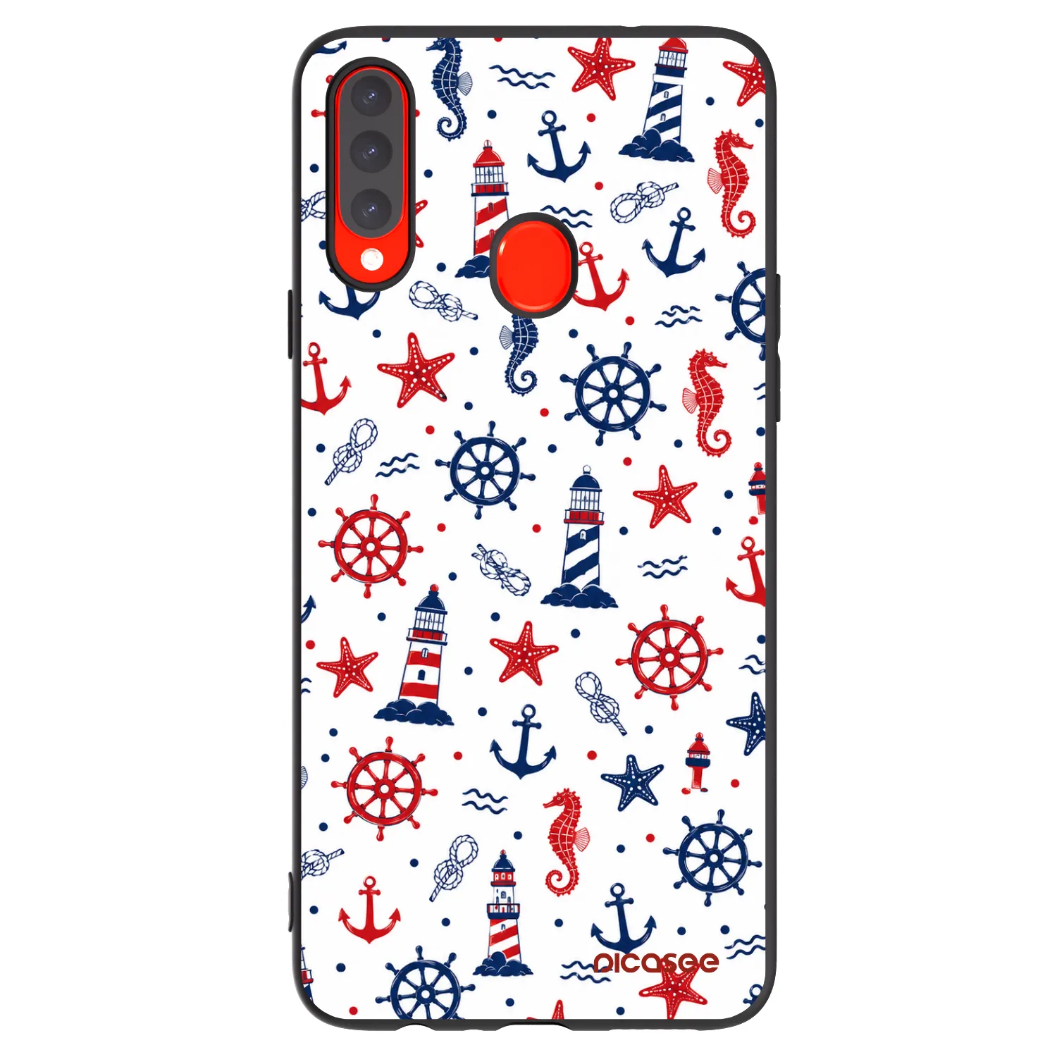 Picasee silikonski črni ovitek za Samsung Galaxy A20s - Sailor Vibes