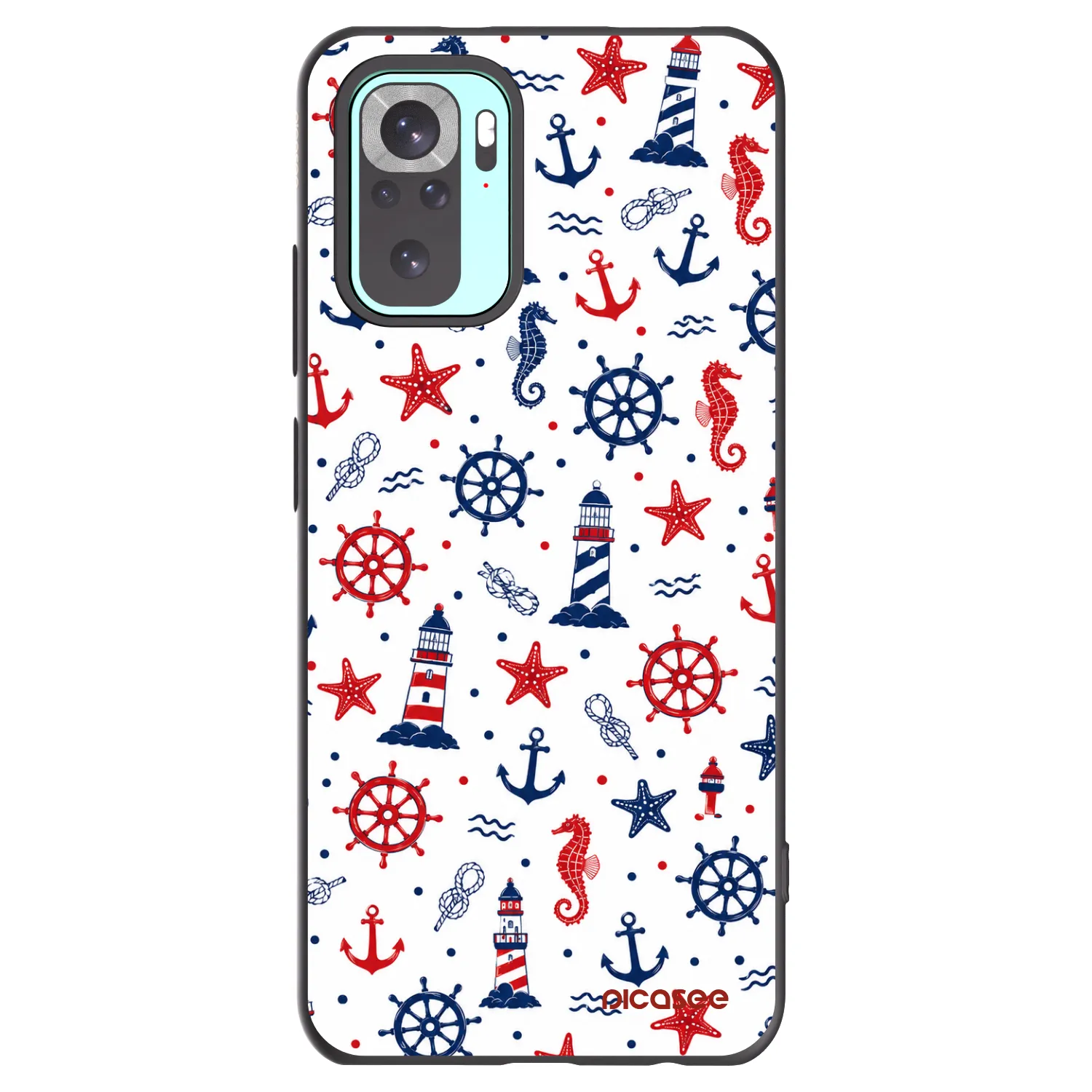 Picasee silikonski črni ovitek za Xiaomi Redmi Note 10 Pro - Sailor Vibes
