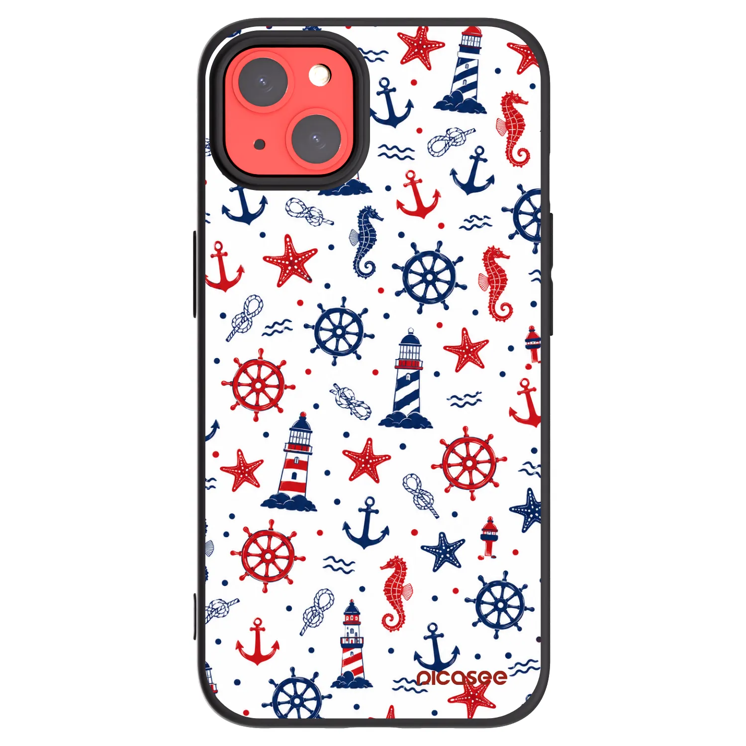 Picasee silikonski črni ovitek za Apple iPhone 13 - Sailor Vibes