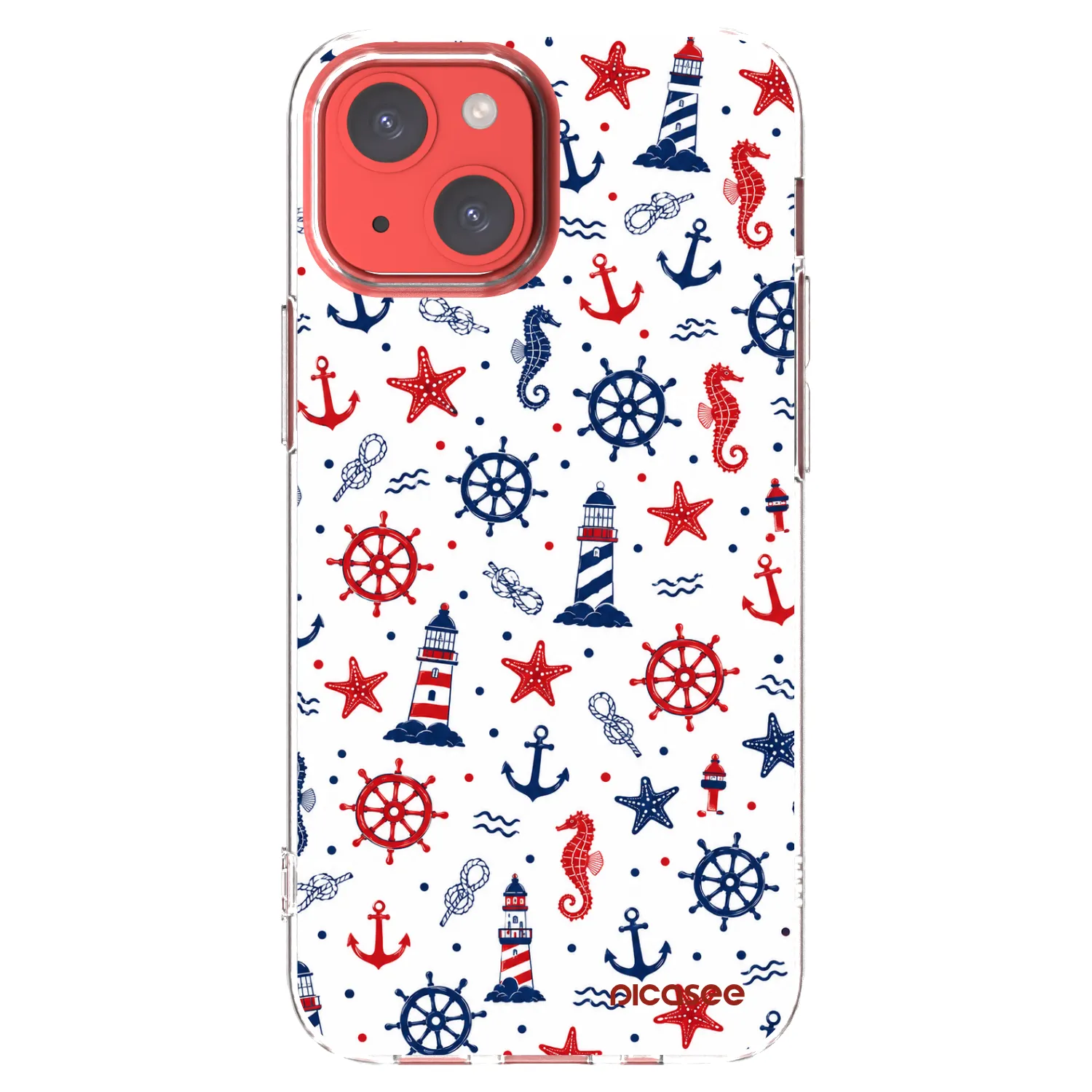 Picasee silikonski prozorni ovitek za Apple iPhone 13 mini - Sailor Vibes