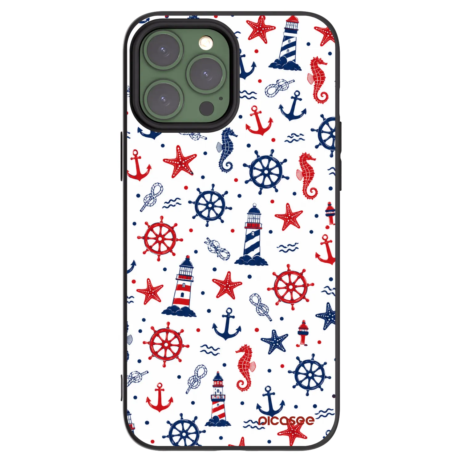 Picasee silikonski črni ovitek za Apple iPhone 13 Pro Max - Sailor Vibes