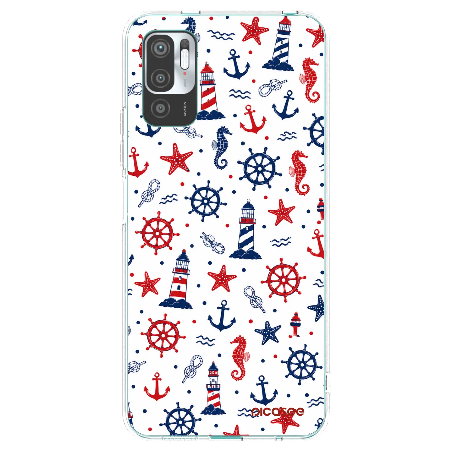 Picasee silikonski prozorni ovitek za Xiaomi Redmi Note 10 5G - Sailor Vibes