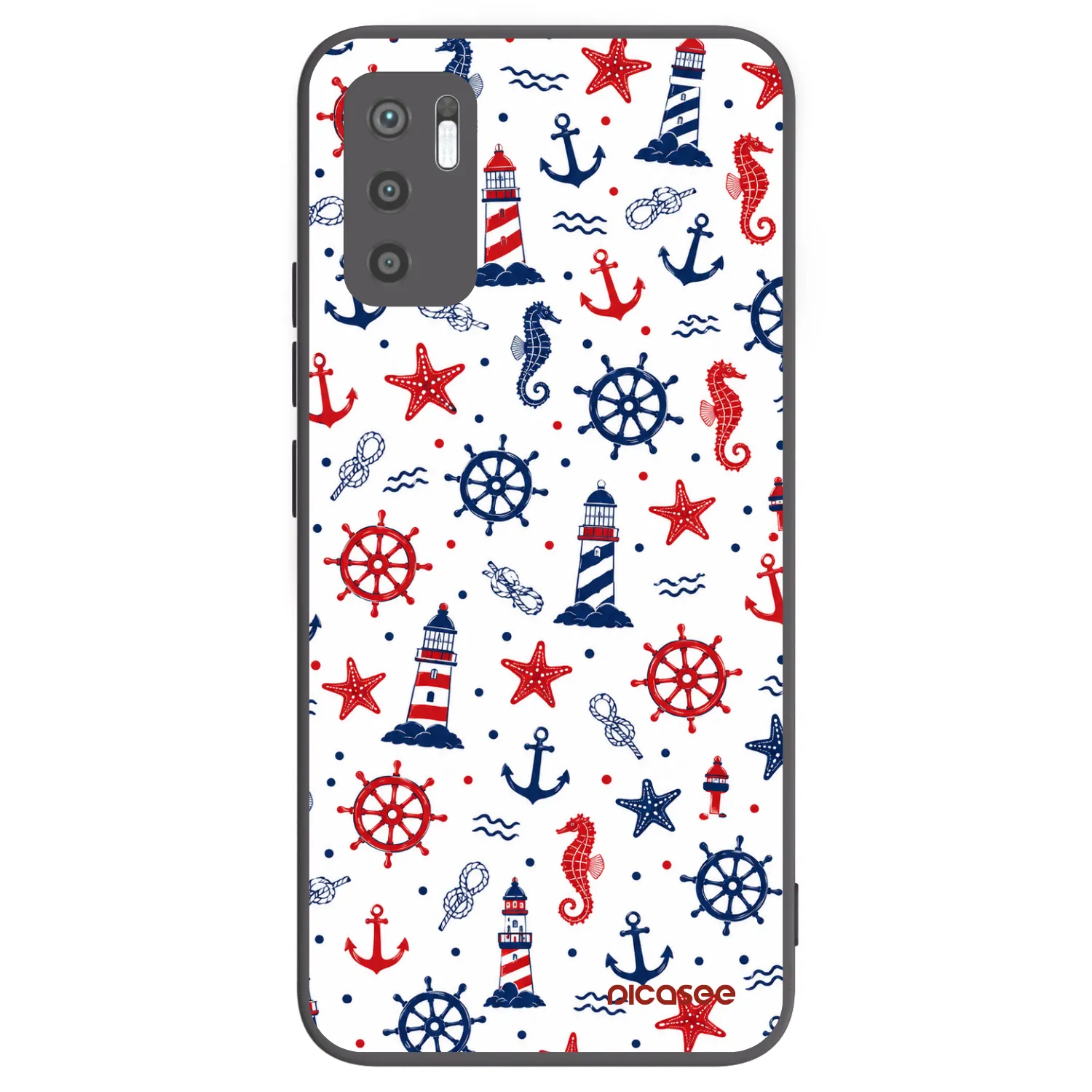 Picasee silikonski črni ovitek za Xiaomi Redmi Note 10 5G - Sailor Vibes