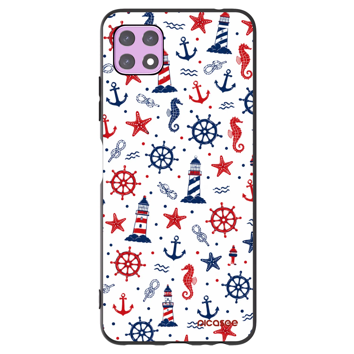 Picasee silikonski črni ovitek za Samsung Galaxy A22 A226B 5G - Sailor Vibes
