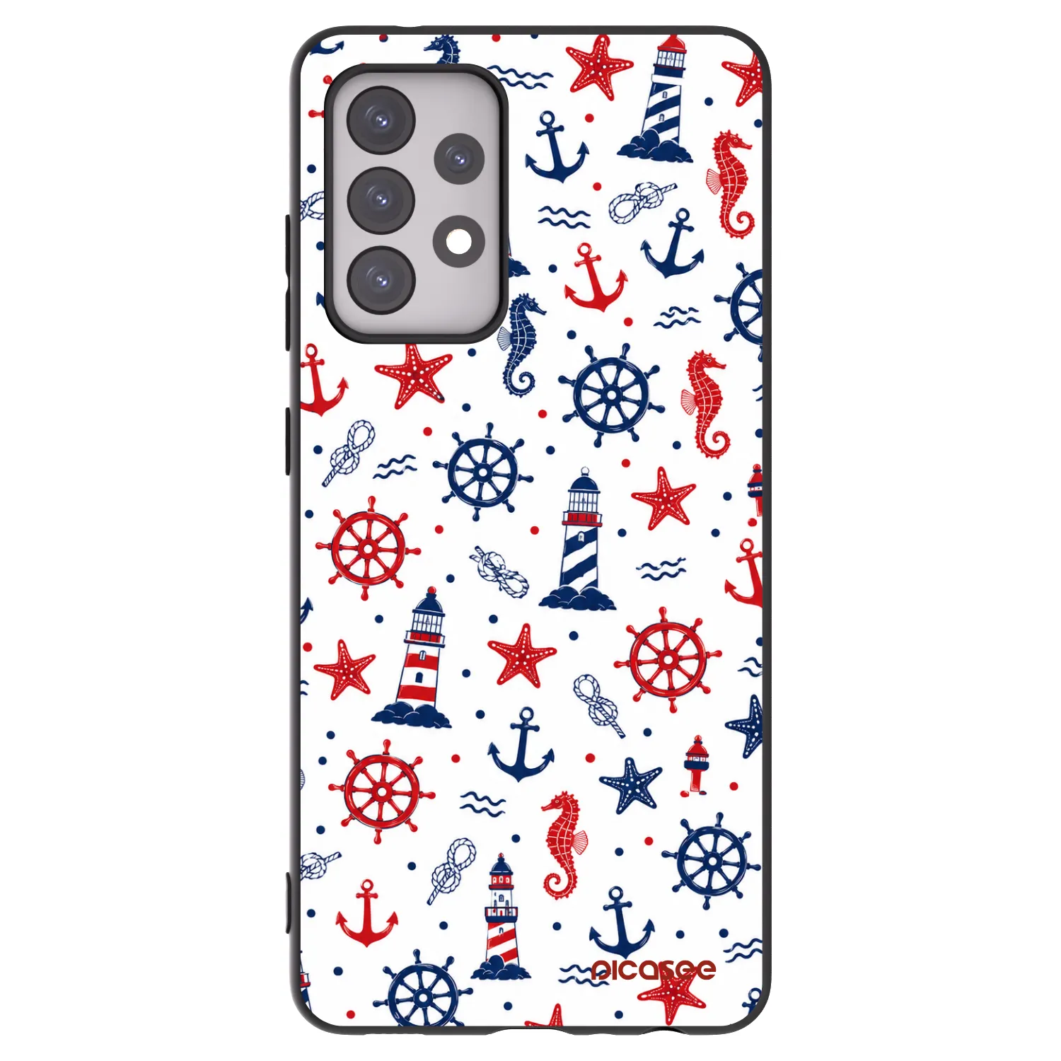 Picasee silikonski črni ovitek za Samsung Galaxy A52s 5G A528B - Sailor Vibes