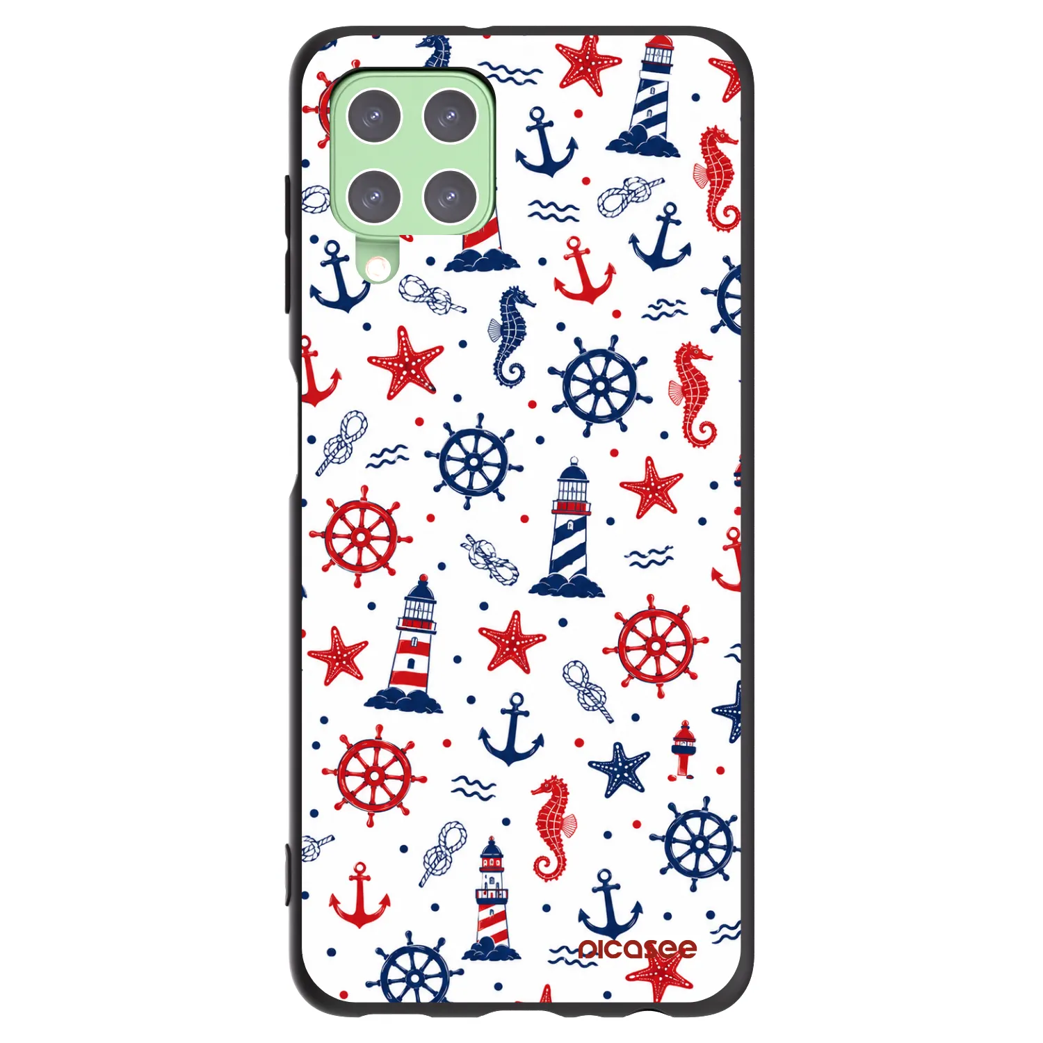 Picasee silikonski črni ovitek za Samsung Galaxy A22 A225F 4G - Sailor Vibes