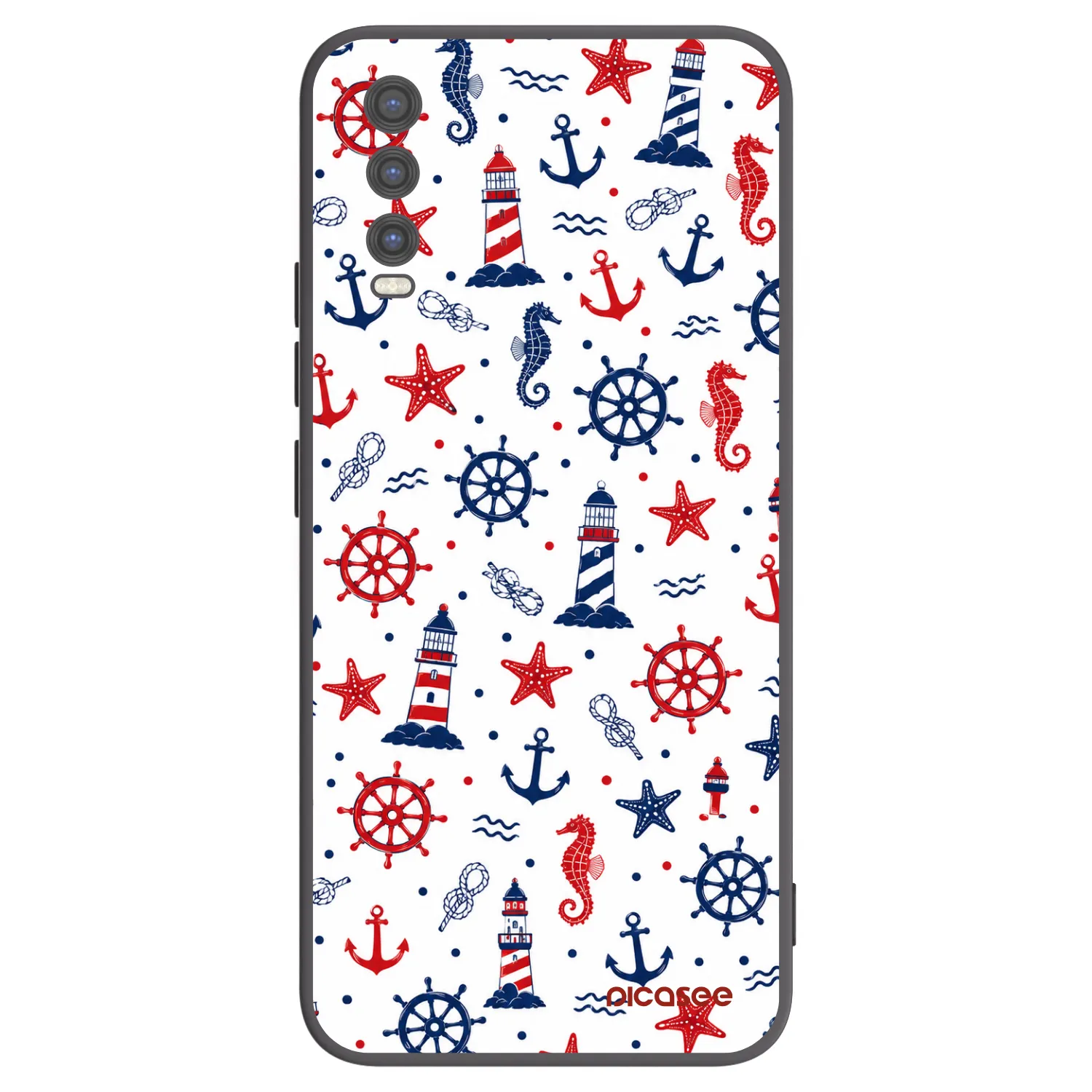 Picasee silikonski črni ovitek za Vivo Y20s - Sailor Vibes