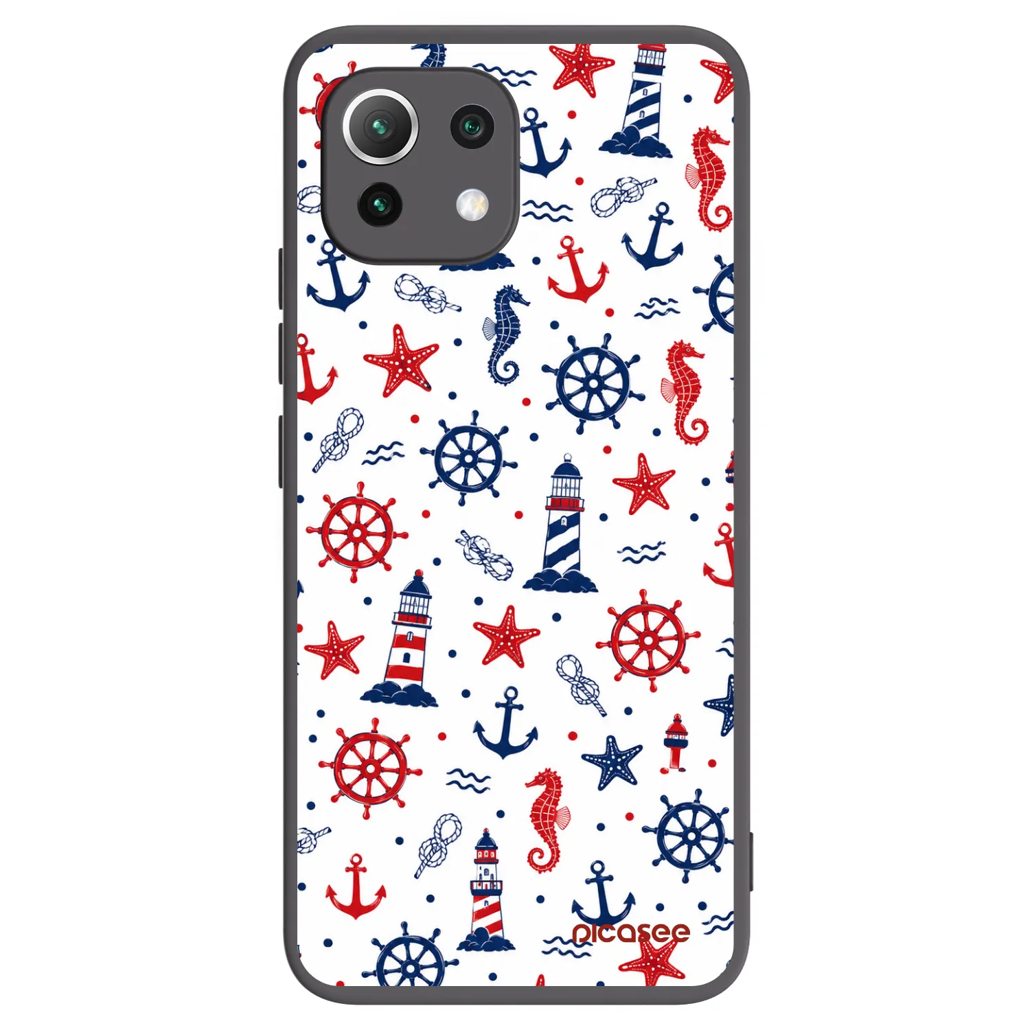 Picasee silikonski črni ovitek za Xiaomi 11 Lite 5G NE - Sailor Vibes