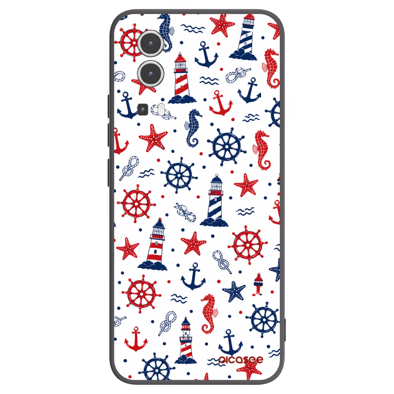 Picasee silikonski črni ovitek za Vivo Y72 5G - Sailor Vibes
