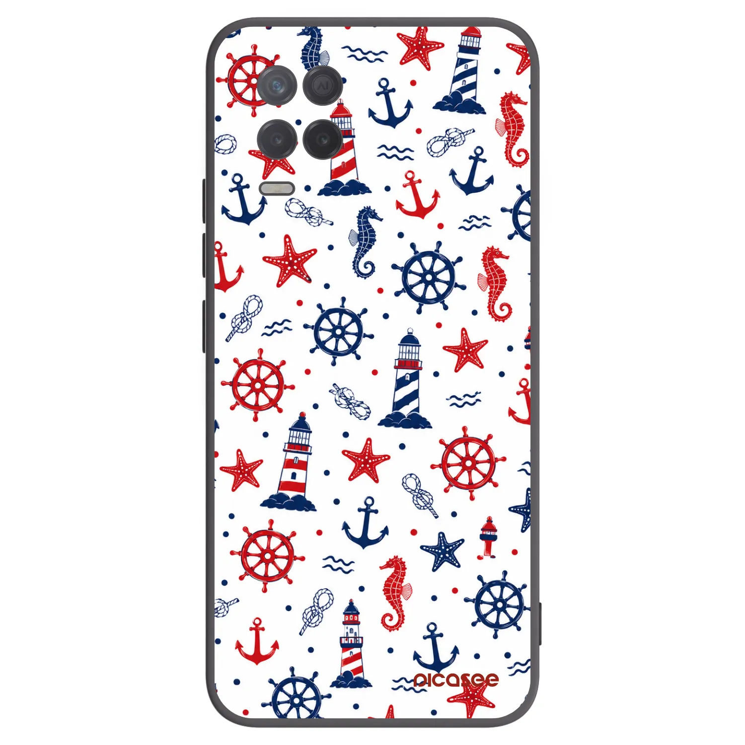 Picasee silikonski črni ovitek za Realme 8 5G - Sailor Vibes