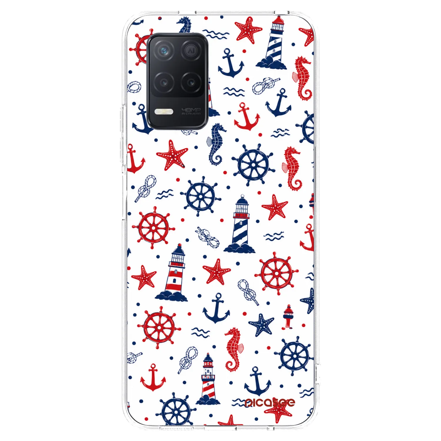 Picasee silikonski prozorni ovitek za Realme 8 5G - Sailor Vibes