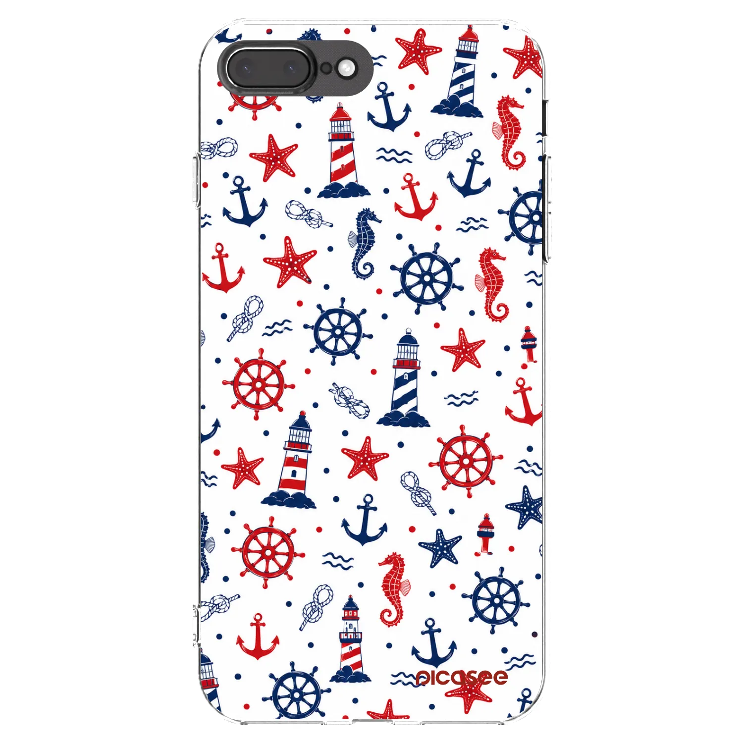 Picasee silikonski prozorni ovitek za Apple iPhone 7 Plus - Sailor Vibes
