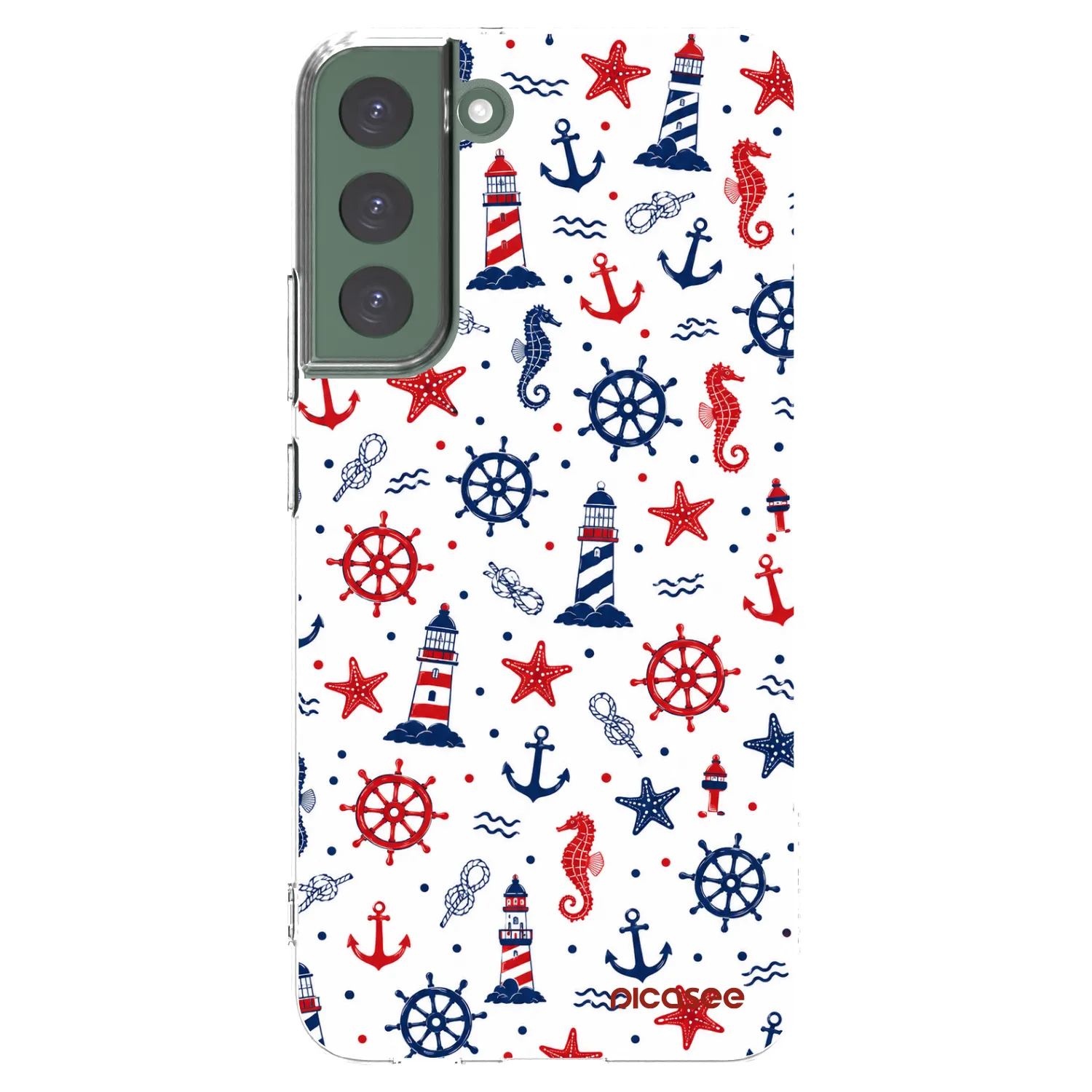 Picasee silikonski prozorni ovitek za Samsung Galaxy S22+ 5G - Sailor Vibes