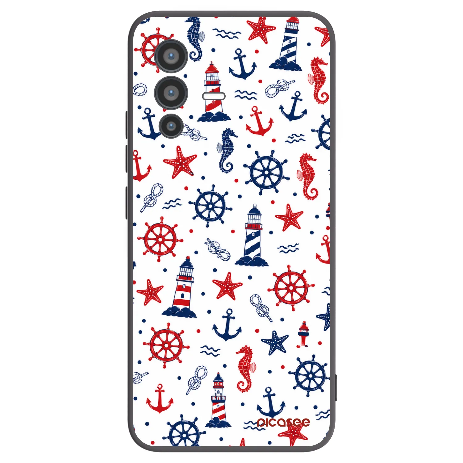 Picasee silikonski črni ovitek za Vivo V23 5G - Sailor Vibes