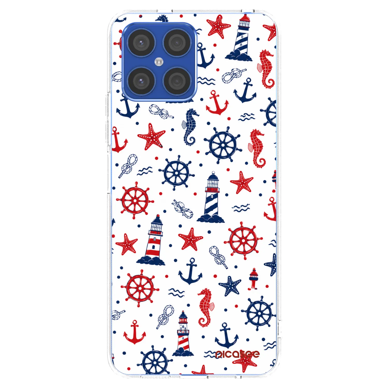 Picasee silikonski prozorni ovitek za Honor X8 4G - Sailor Vibes