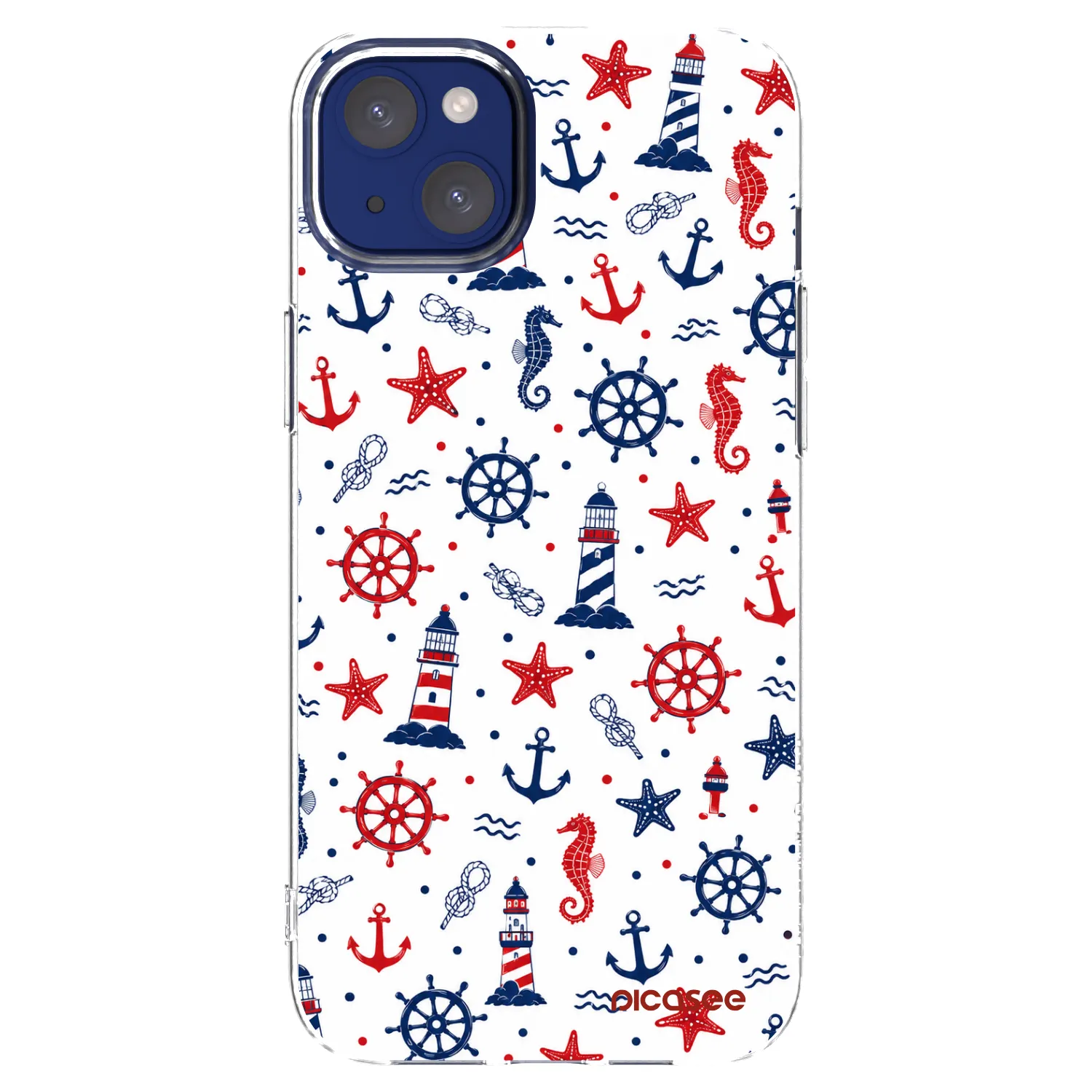 Picasee silikonski prozorni ovitek za Apple iPhone 14 Plus - Sailor Vibes