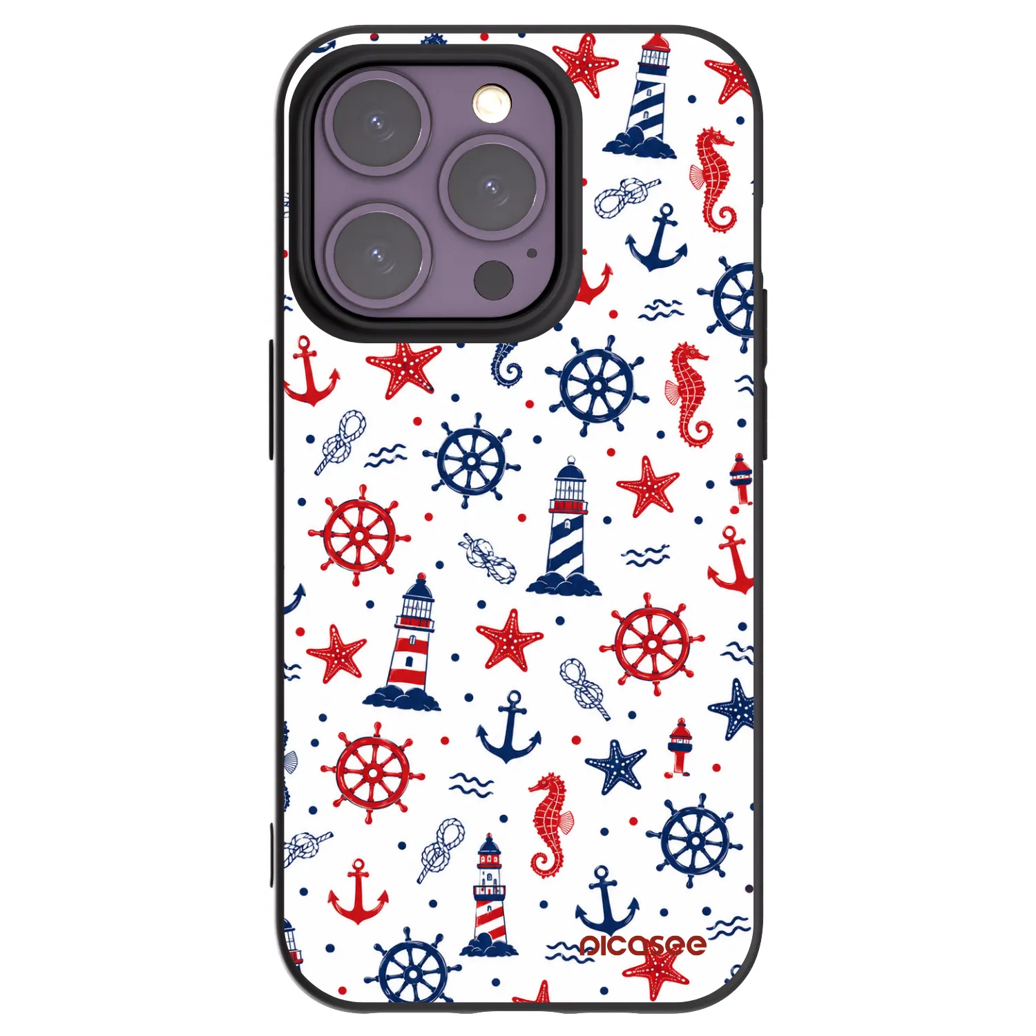 Picasee silikonski črni ovitek za Apple iPhone 14 Pro - Sailor Vibes