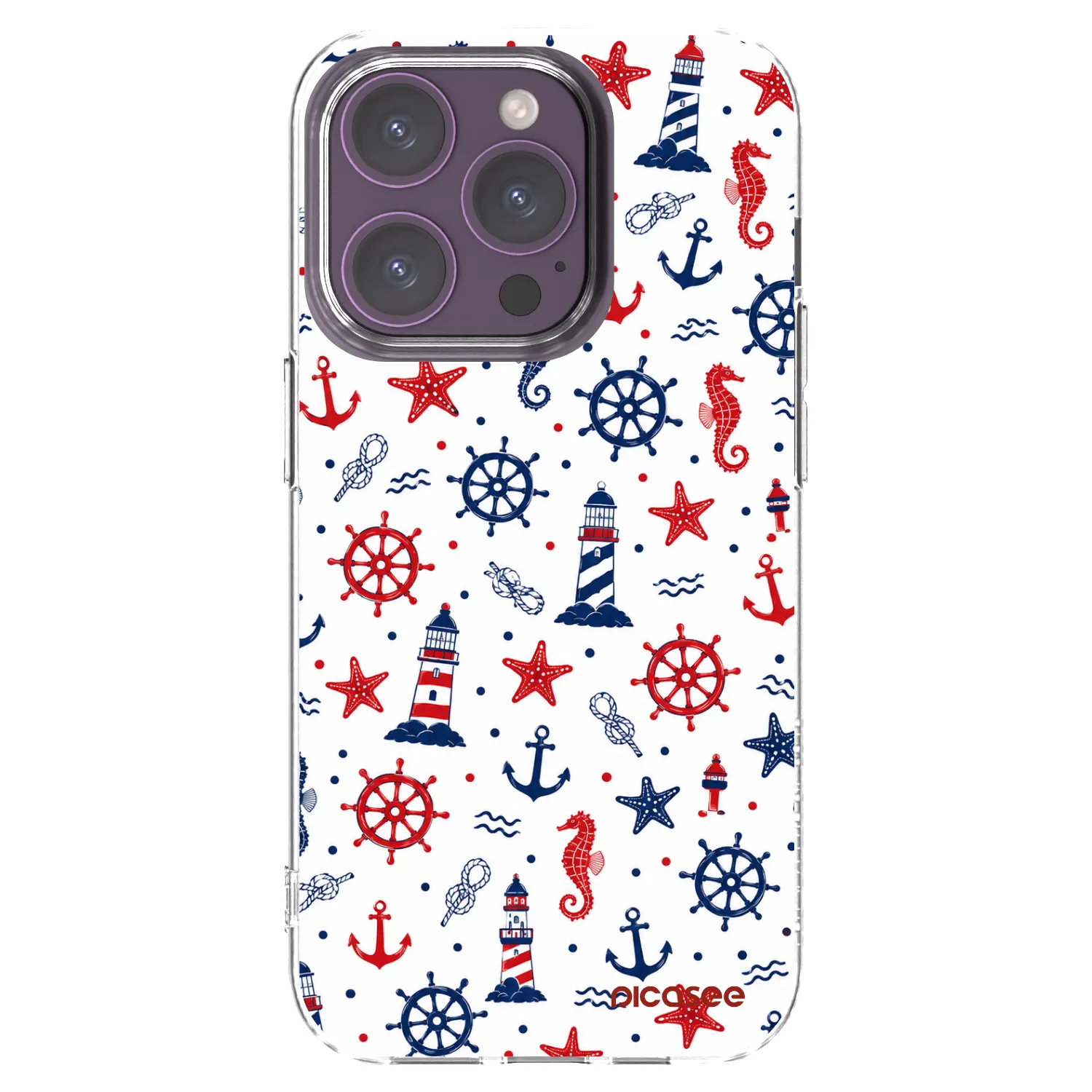 Picasee silikonski prozorni ovitek za Apple iPhone 14 Pro - Sailor Vibes