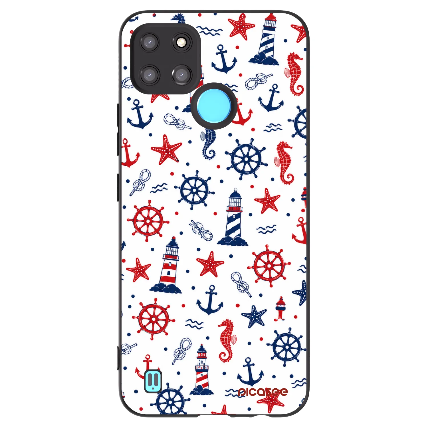 Picasee silikonski črni ovitek za Realme C21Y - Sailor Vibes