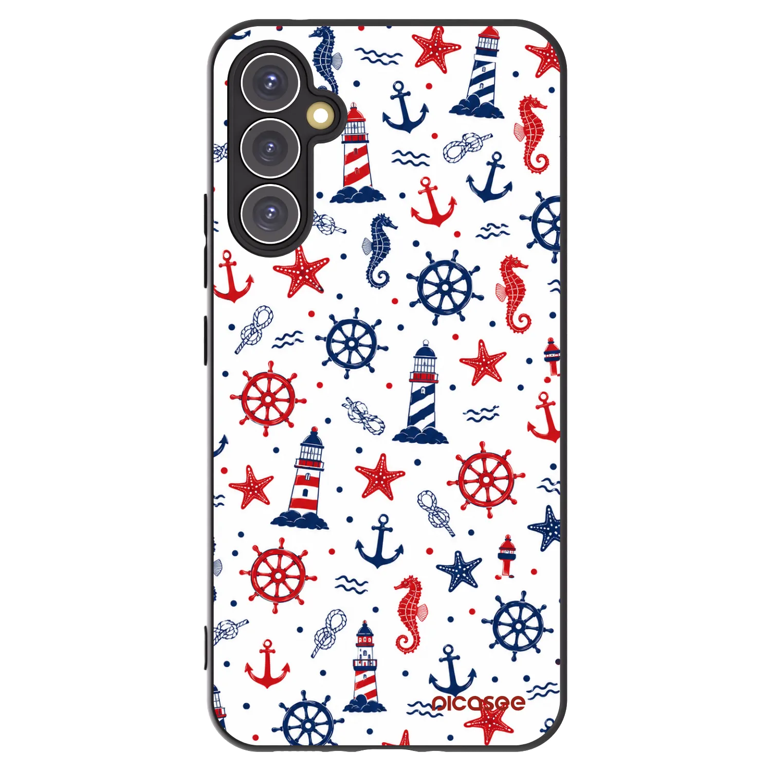 Picasee silikonski črni ovitek za Samsung Galaxy A34 5G A346B - Sailor Vibes