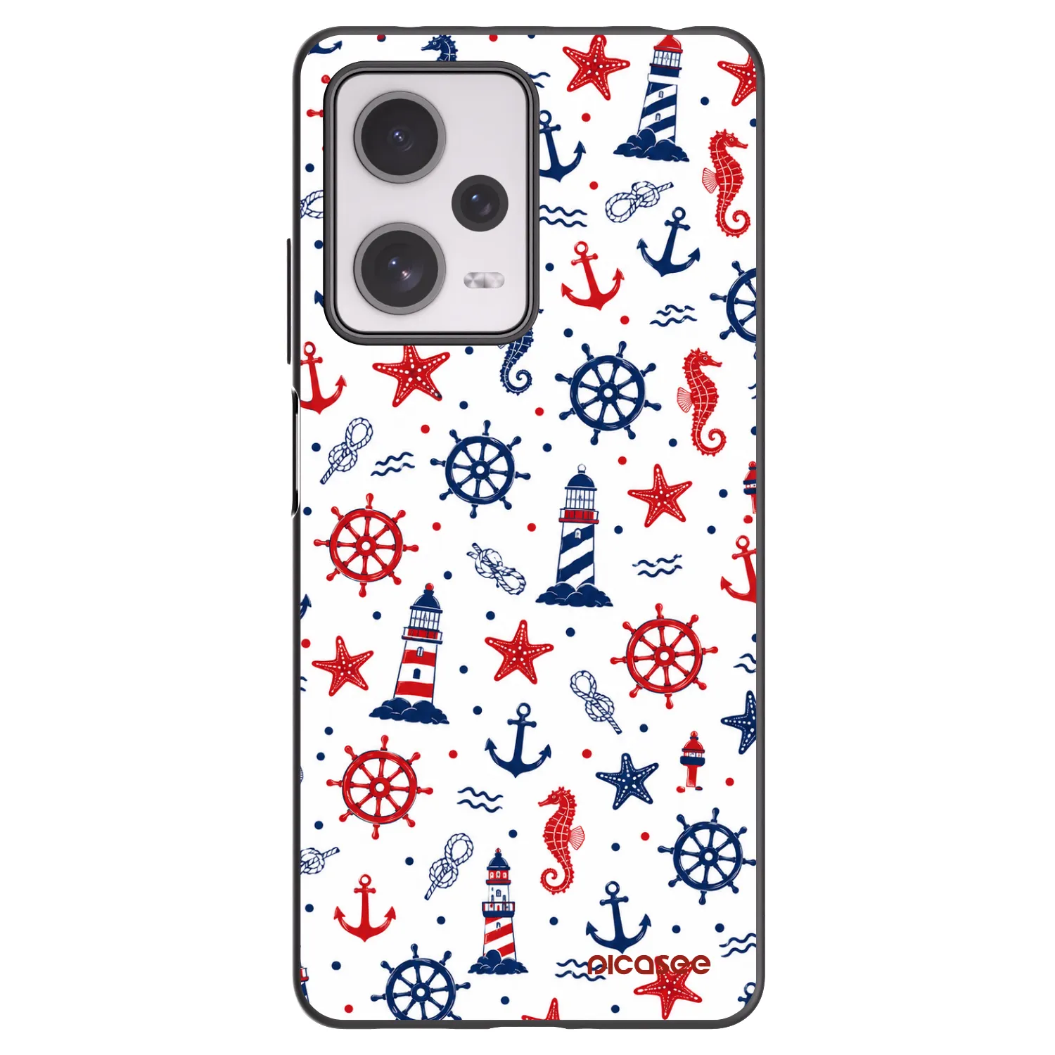 Picasee silikonski črni ovitek za Xiaomi Redmi Note 12 Pro+ 5G - Sailor Vibes