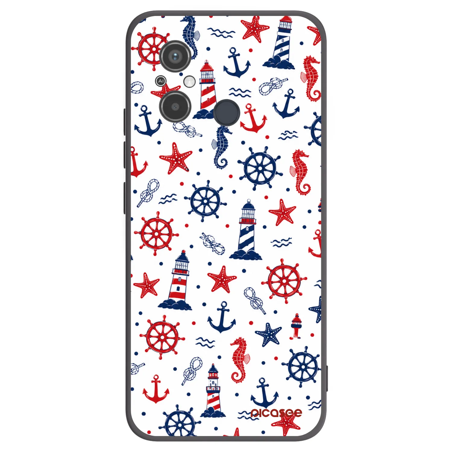 Picasee silikonski črni ovitek za Xiaomi Redmi 12C - Sailor Vibes