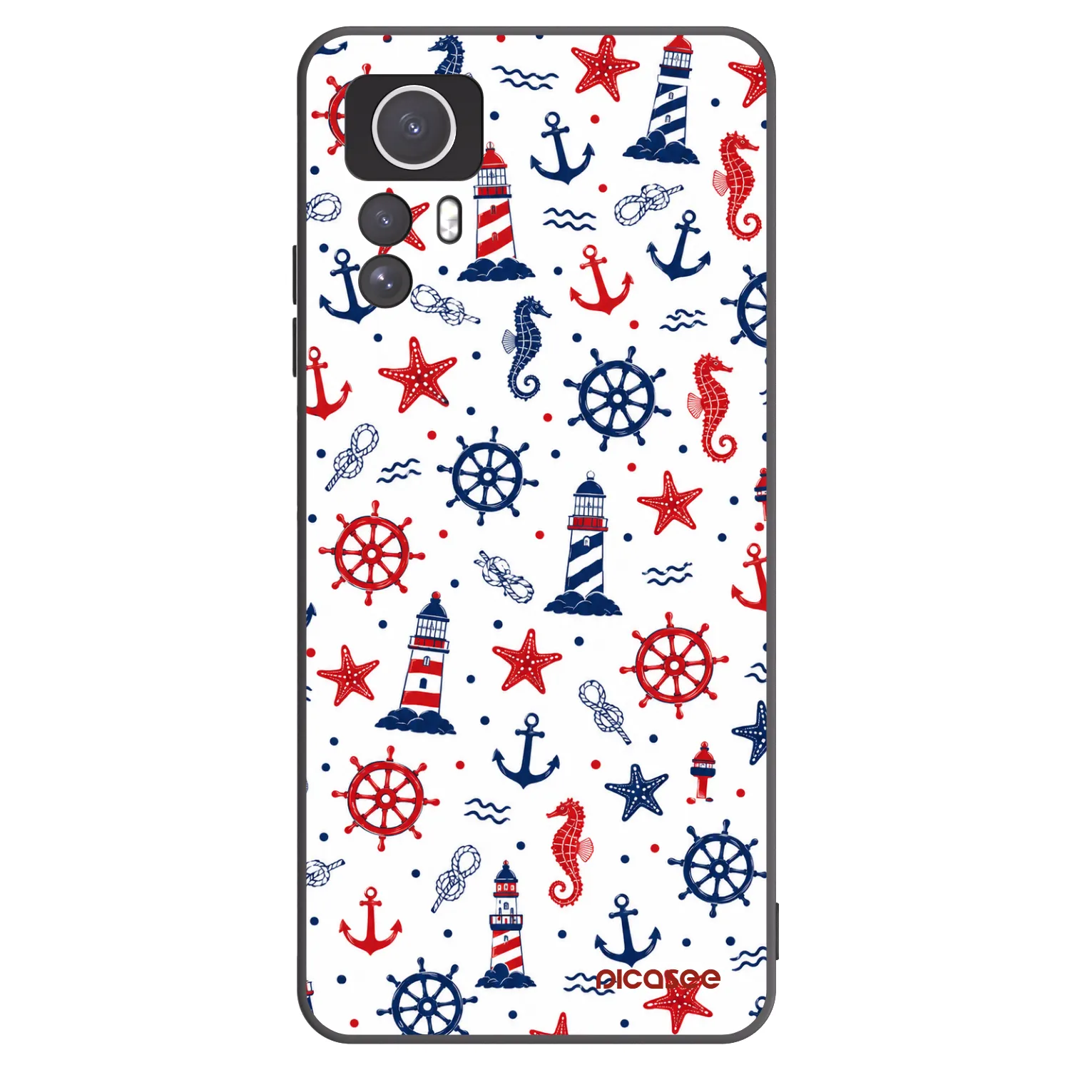 Picasee silikonski črni ovitek za Xiaomi Redmi Note 12S - Sailor Vibes