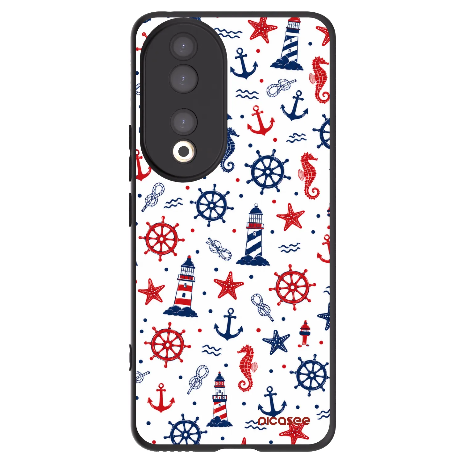 Picasee silikonski črni ovitek za Honor 90 5G - Sailor Vibes