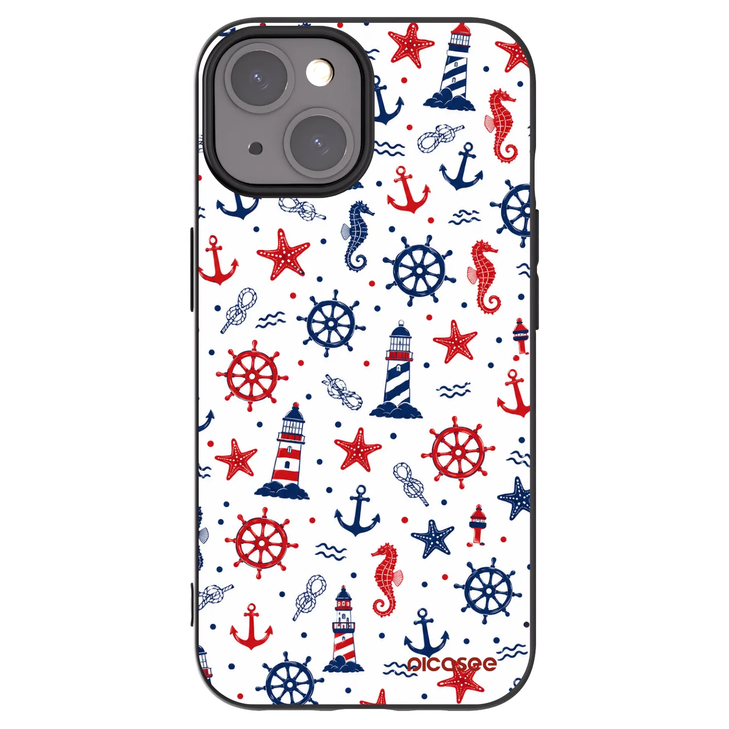 Picasee silikonski črni ovitek za Apple iPhone 15 - Sailor Vibes