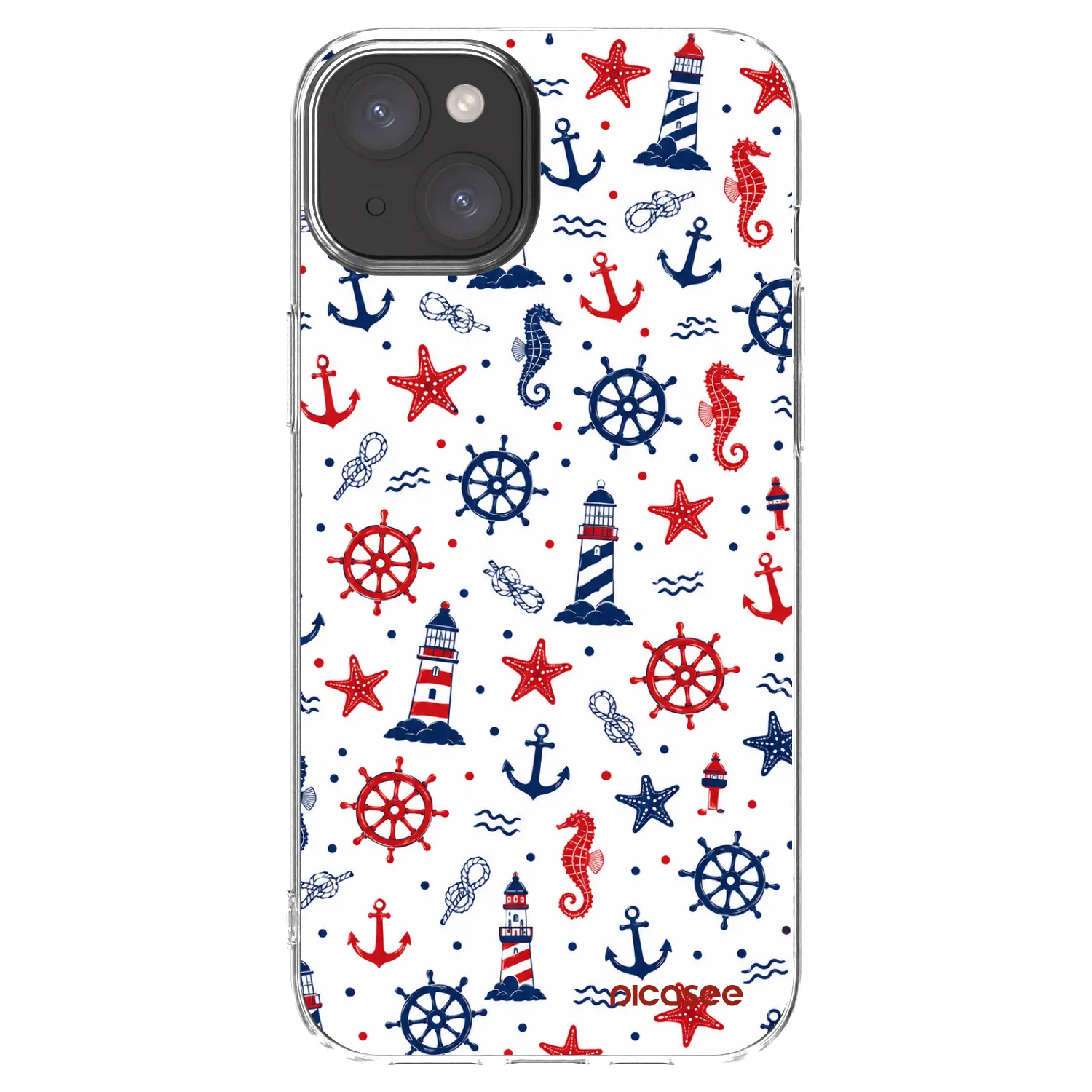 Picasee silikonski prozorni ovitek za Apple iPhone 15 Plus - Sailor Vibes