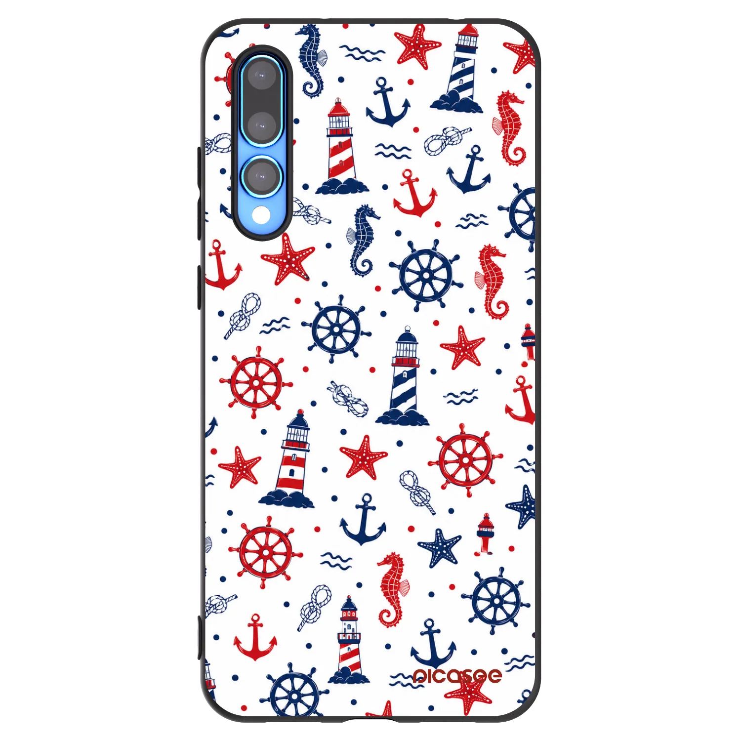 Picasee silikonski črni ovitek za Huawei P20 Pro - Sailor Vibes
