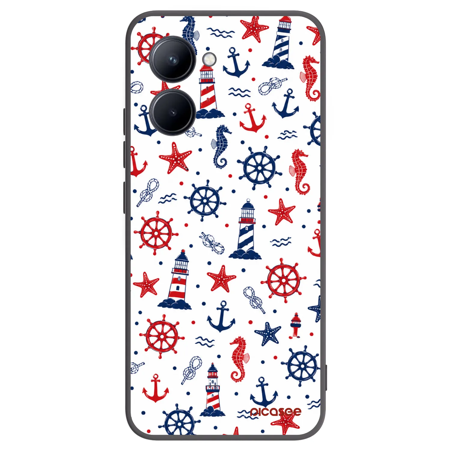 Picasee silikonski črni ovitek za Realme C33 (2023) - Sailor Vibes